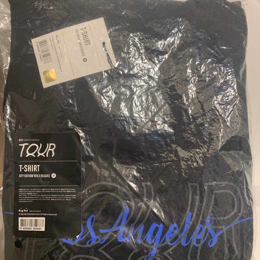 BTS Permission to Dance 2021 LA Tour tee